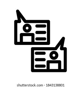 chat icon or logo isolated sign symbol vector illustration - high quality black style vector icons

