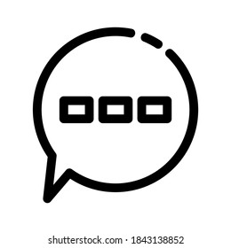 chat icon or logo isolated sign symbol vector illustration - high quality black style vector icons

