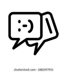 Chat icon or logo isolated sign symbol vector illustration - high quality black style vector icons
