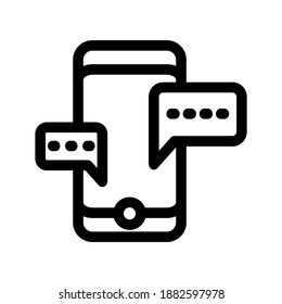 Chat icon or logo isolated sign symbol vector illustration - high quality black style vector icons
