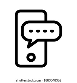 Chat icon or logo isolated sign symbol vector illustration - high quality black style vector icons
