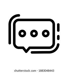 Chat icon or logo isolated sign symbol vector illustration - high quality black style vector icons
