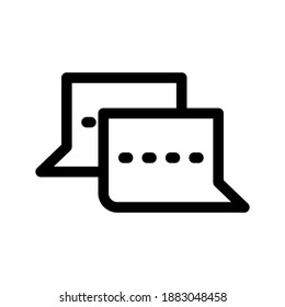 Chat icon or logo isolated sign symbol vector illustration - high quality black style vector icons
