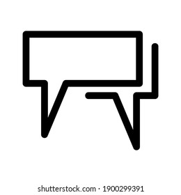 Chat icon or logo isolated sign symbol vector illustration - high quality black style vector icons
