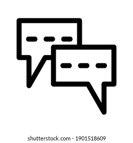Chat icon or logo isolated sign symbol vector illustration - high quality black style vector icons
