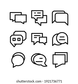 chat icon or logo isolated sign symbol vector illustration - Collection of high quality black style vector icons

