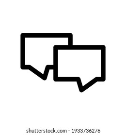 chat icon or logo isolated sign symbol vector illustration - high quality black style vector icons
