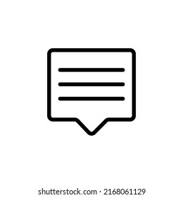 Icono de charla o logotipo símbolo de signo aislado ilustración vectorial - iconos vectoriales de estilo negro de alta calidad