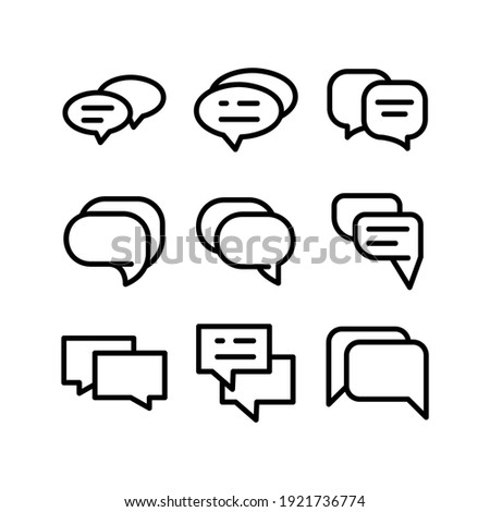 chat icon or logo isolated sign symbol vector illustration - Collection of high quality black style vector icons
