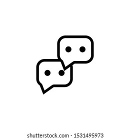 chat icon, chat logo template