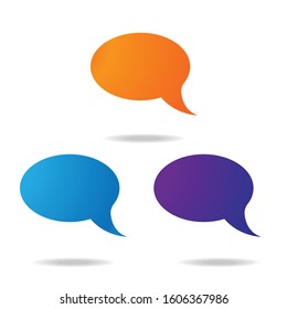 chat icon, chat logo template
