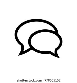 chat icon, chat logo template