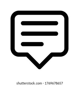 Chat Icon Logo Template Illustration Design