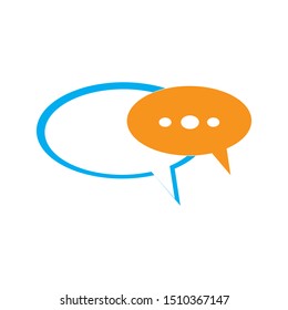 chat icon logo vector design