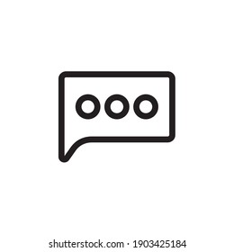chat icon media vector sign isolated