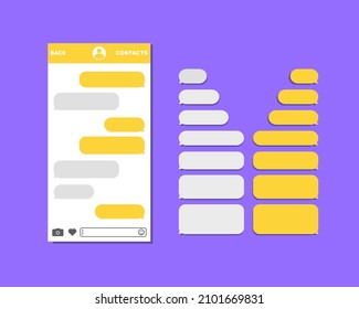 Chat icon. Message bubble icon. Conversation. Social media concept. Vector on isolated background. EPS 10.
