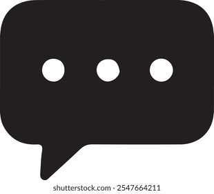 Chat icon. Message bubble icon.  speech bubble message chat email contact icon vector
