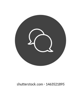 Chat icon. Chat Message Bubbles. Chat Symbol