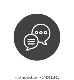 Chat icon. Chat Message Bubbles. Chat Symbol
