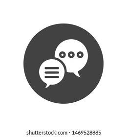 Chat icon. Chat Message Bubbles. Chat Symbol