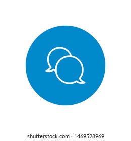 Chat icon. Chat Message Bubbles. Chat Symbol