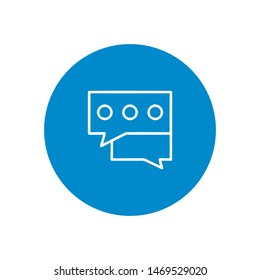 Chat icon. Chat Message Bubbles. Chat Symbol