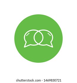 Chat icon. Chat Message Bubbles. Chat Symbol
