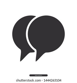 Chat icon, Message, Desktop icon symbol, Editable stroke. Vector illustration, eps10.