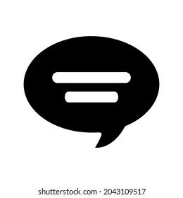 chat icon message icon glyph logo illustration, perfect for all project modern, style glyph 