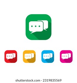 Chat-Symbol, Nachrichtensymbol, Chat-Symbol, Vektorgrafik