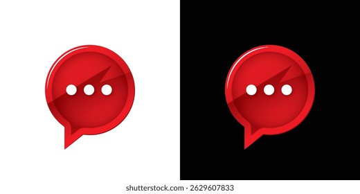 Chat icon. Message icon. Original vector illustration in vintage style. Hand drawn, not AI