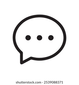 chat icon. chat message icon set, Chat speech bubble, Social media message. Vector illustration.
