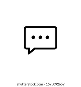 Chat Icon, Chat Message sign and symbol vector design