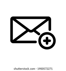 Chat icon, message icon symbol vector illustration line style 