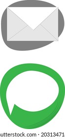 Chat-Symbol, Nachrichtensymbol, Vektorgrafik