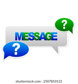 Chat icon message symbol. Vector illustration