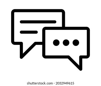 chat icon on white background