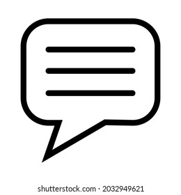 chat icon on white background