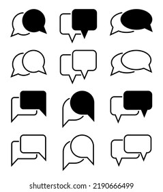 chat icon on white background
