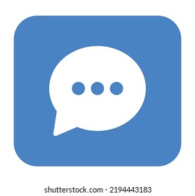 icono de chat sobre fondo blanco