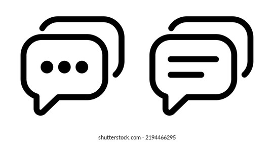 chat icon on white background