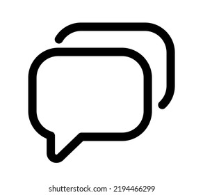 chat icon on white background