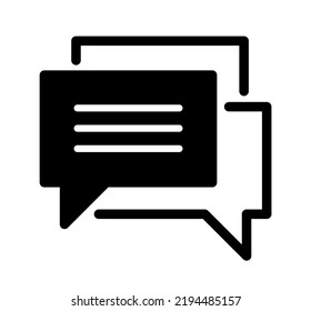 chat icon on white background