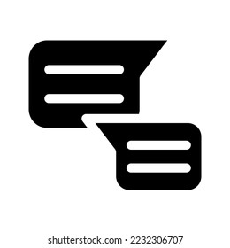 icono de chat sobre fondo blanco