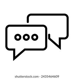chat icon on white background. eps 10