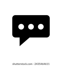 chat icon on white background. eps 10