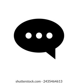 icono de chat sobre fondo blanco. eps 10