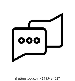 icono de chat sobre fondo blanco. eps 10