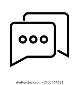 chat icon on white background. eps 10