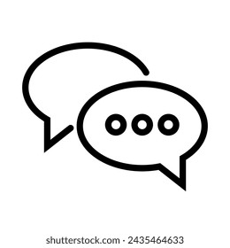 icono de chat sobre fondo blanco. eps 10